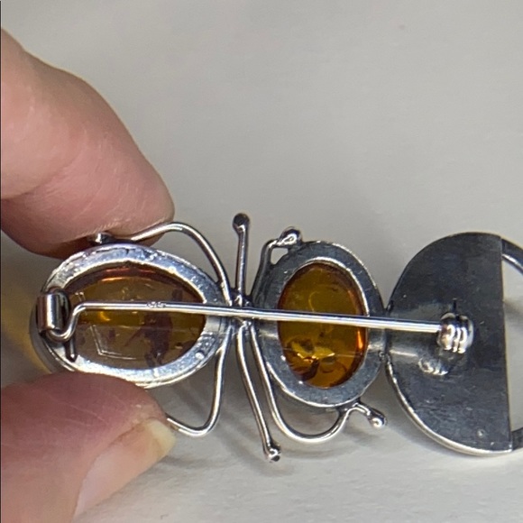 Amber spider 🕷 Brooch - Picture 3 of 7